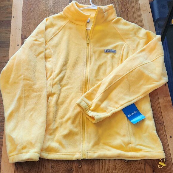 Columbia Jackets & Blazers - NWT Columbia Bright Yellow Fleece Jacket